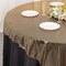 72" x 72" Black Gold Polyester Square Table Overlay Mirror Foil Party Events